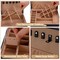 Modern 2-Layer Jewelry Box for Women & Girls – PU Leather Jewelry Organizer with Removable Tray for Rings, Earrings, Necklaces & Bracelets, Elegant Black Gift Jewelry Storage Case (Black-01)